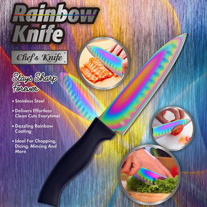 Stainless Steel Rainbow Steak Knife